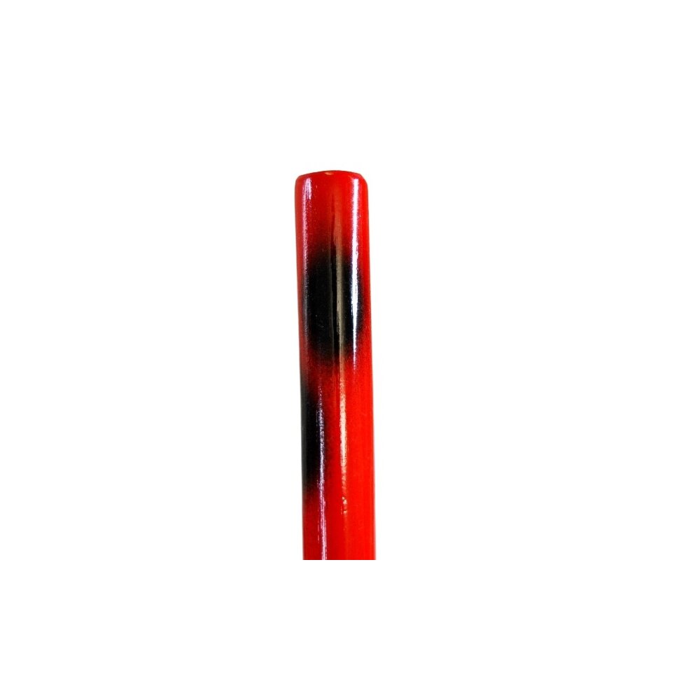 Escrima Rattan lackiert rot/schwarz 65 cm