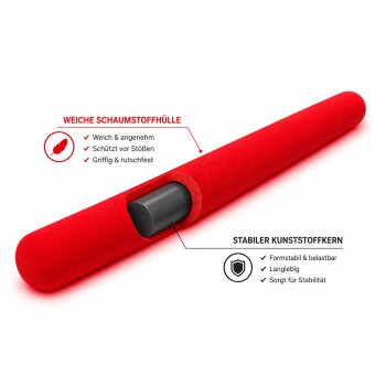20 Jahre Jubel Angebot - Soft Schlagstock 50 cm mit Schaumstoff rot