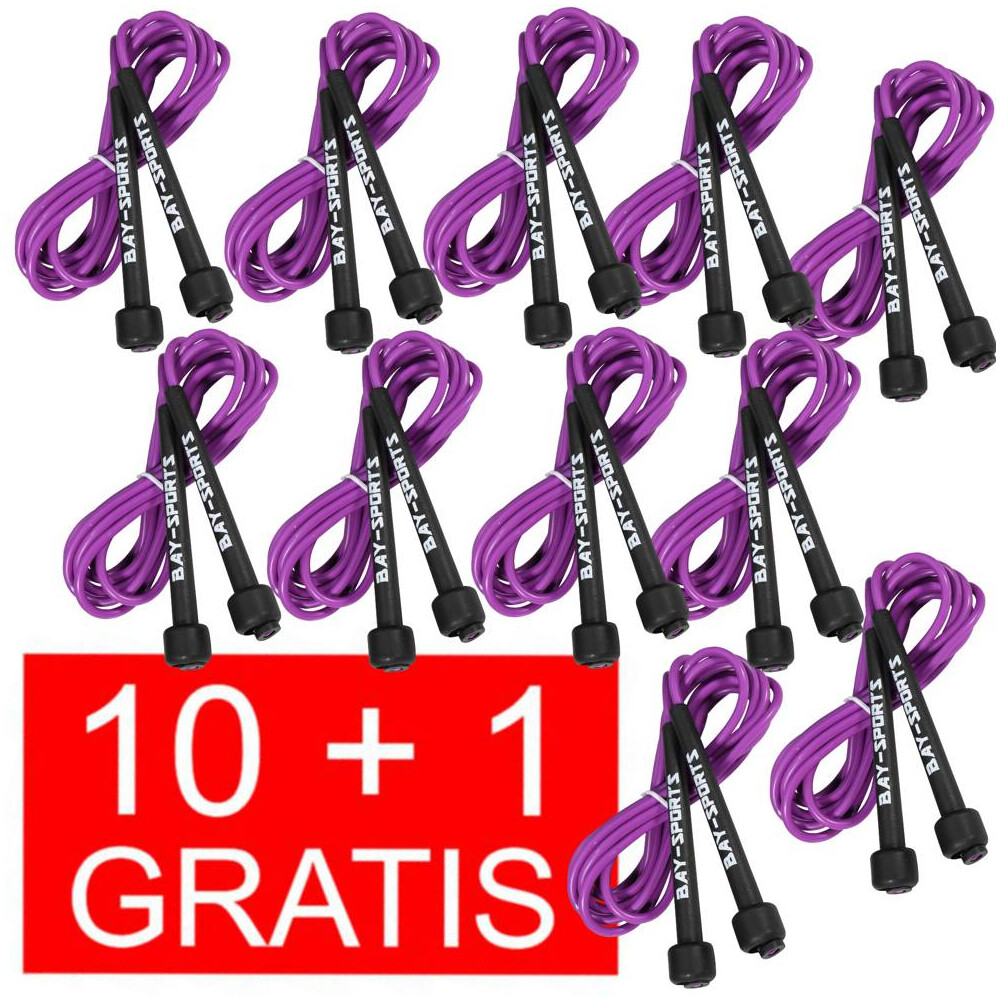 10 + 1 GRATIS Angebot (11 St&uuml;ck) Sports 310 Nylon Springseil Skipping Rope