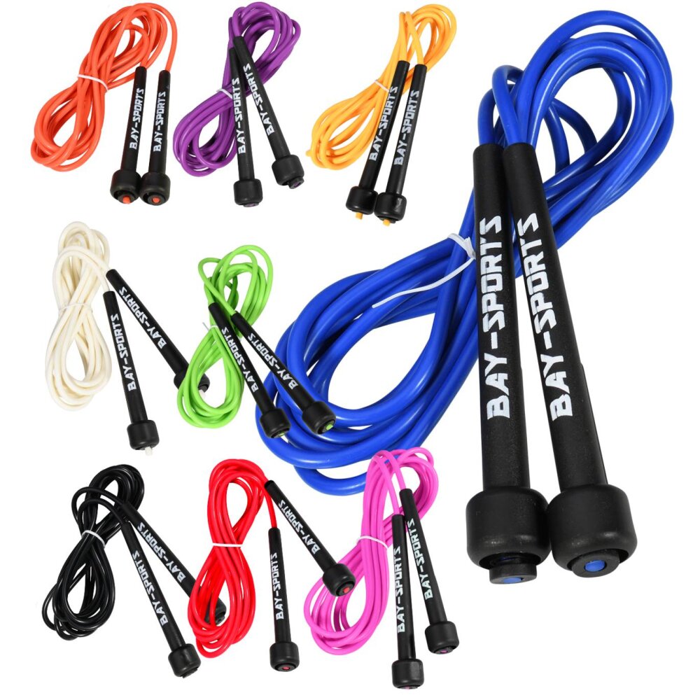 10 + 1 GRATIS Angebot (11 St&uuml;ck) Sports 310 Nylon Springseil Skipping Rope bunt sortiert