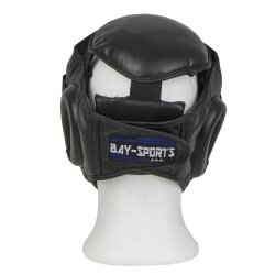 Kopfschutz WP mit abnehmbarer Plexiglas Maske Leder PU schwarz S - XL M