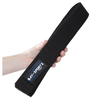 Budogürtel SCHWARZ Master Belt 100% Baumwolle im Karton 350 mit Geschenkkarton