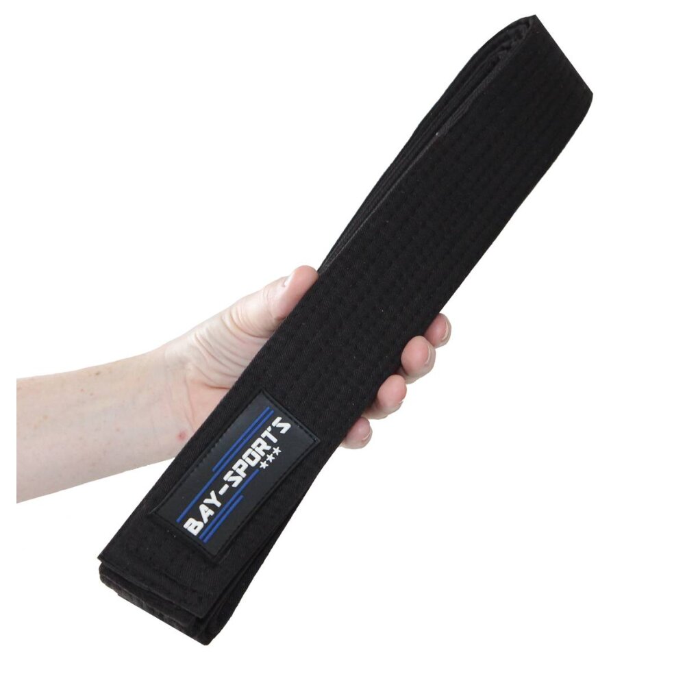Budogürtel SCHWARZ Master Belt 100% Baumwolle im Karton 350 mit Geschenkkarton