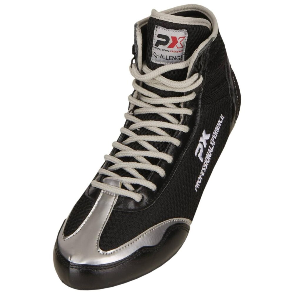Boxstiefel Challenger schwarz/silber 38