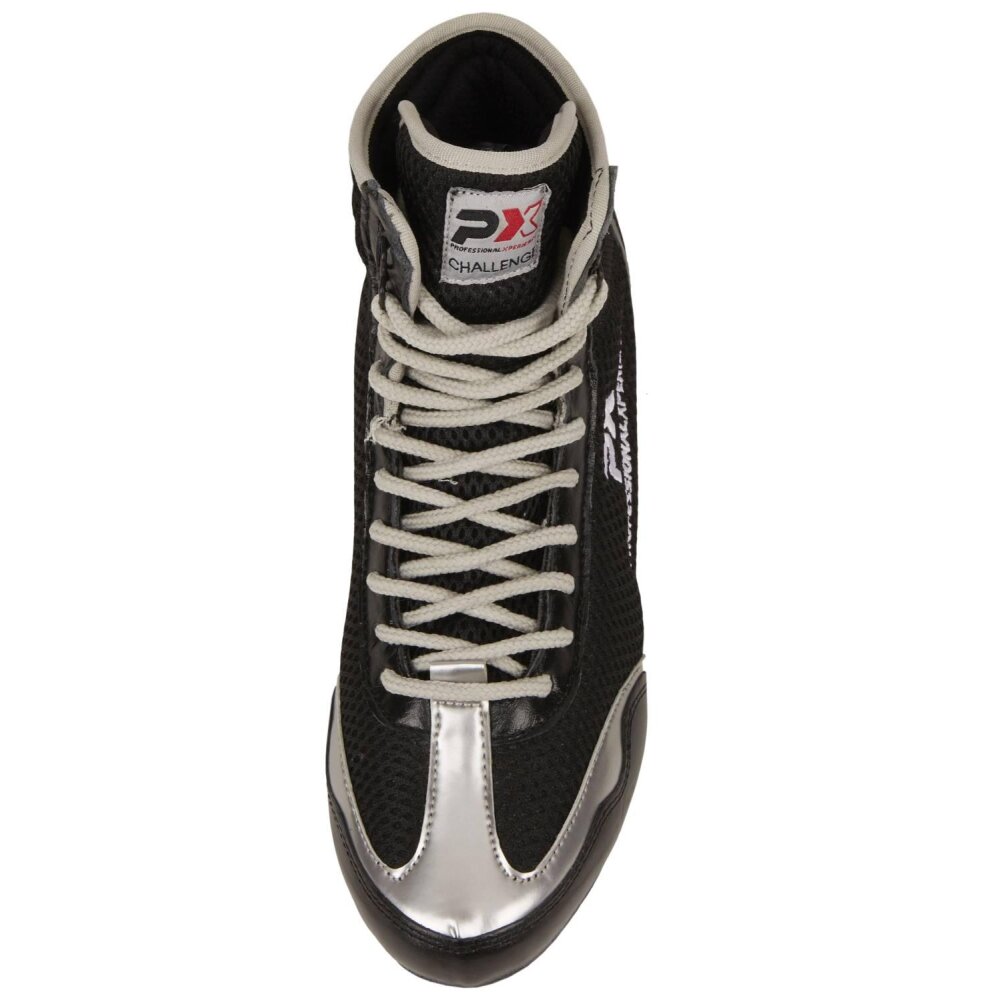 Boxstiefel Challenger schwarz/silber 38