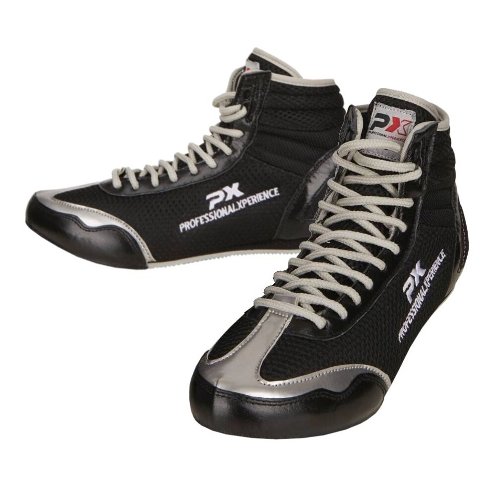 Boxstiefel Challenger schwarz/silber 44