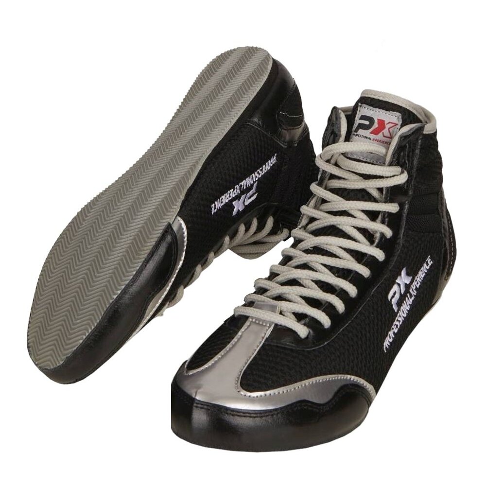 Boxstiefel Challenger schwarz/silber 44