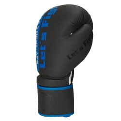 Lets Fight Boxhandschuhe Fresh Mesh schwarz/blau  8 Unzen