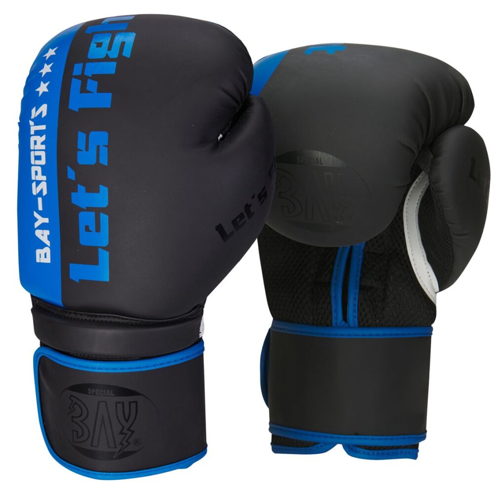 Lets Fight Boxhandschuhe Fresh Mesh schwarz/blau  8 Unzen