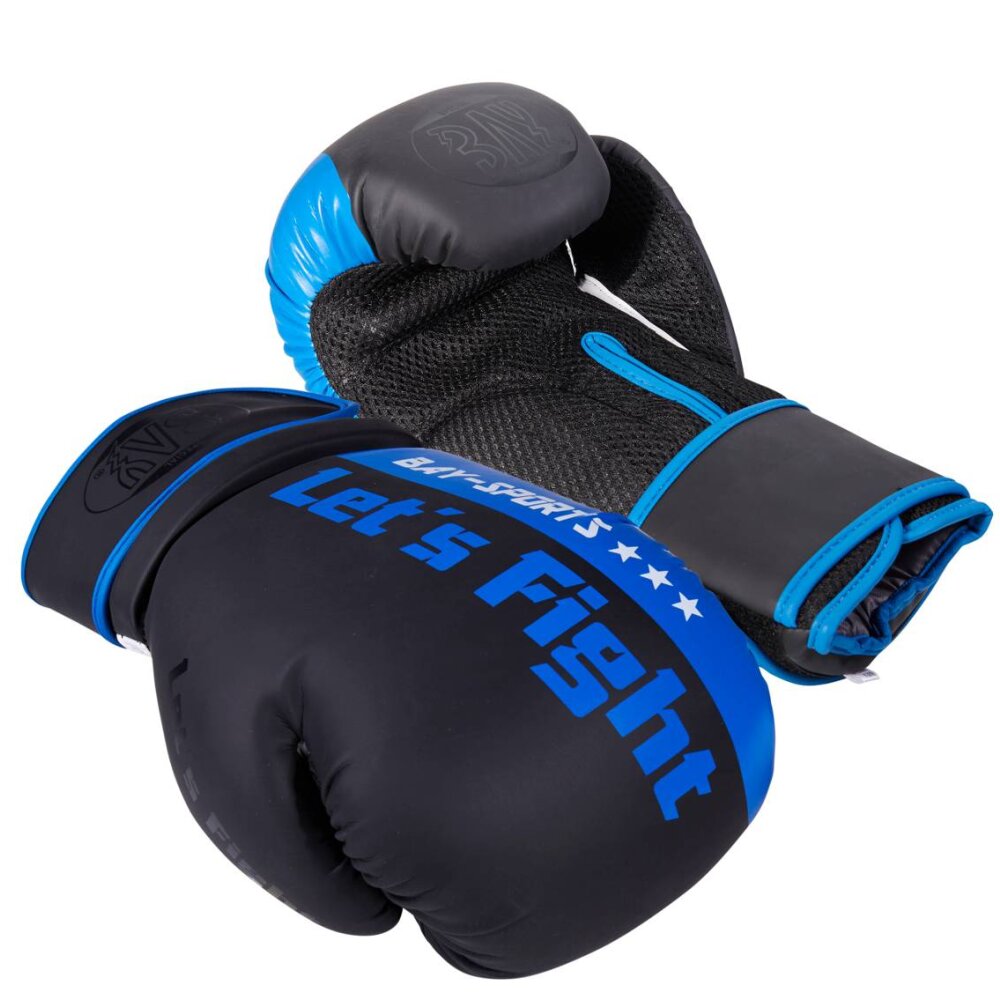 Lets Fight Boxhandschuhe Fresh Mesh schwarz/blau  8 Unzen