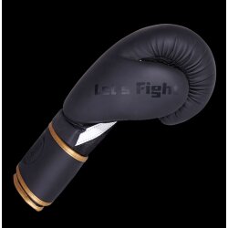 Lets Fight Boxhandschuhe Fresh Mesh schwarz/gold 10 Unzen