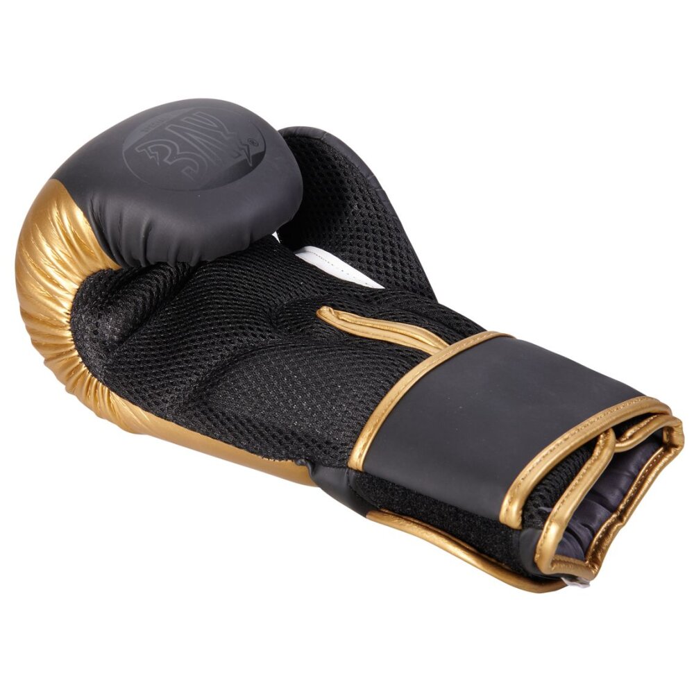 Lets Fight Boxhandschuhe Fresh Mesh schwarz/gold 8 - 10 Unzen 10 Unzen