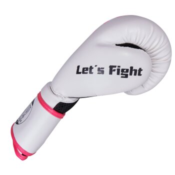 Lets Fight Boxhandschuhe Fresh Mesh weiß/pink 10 Unzen