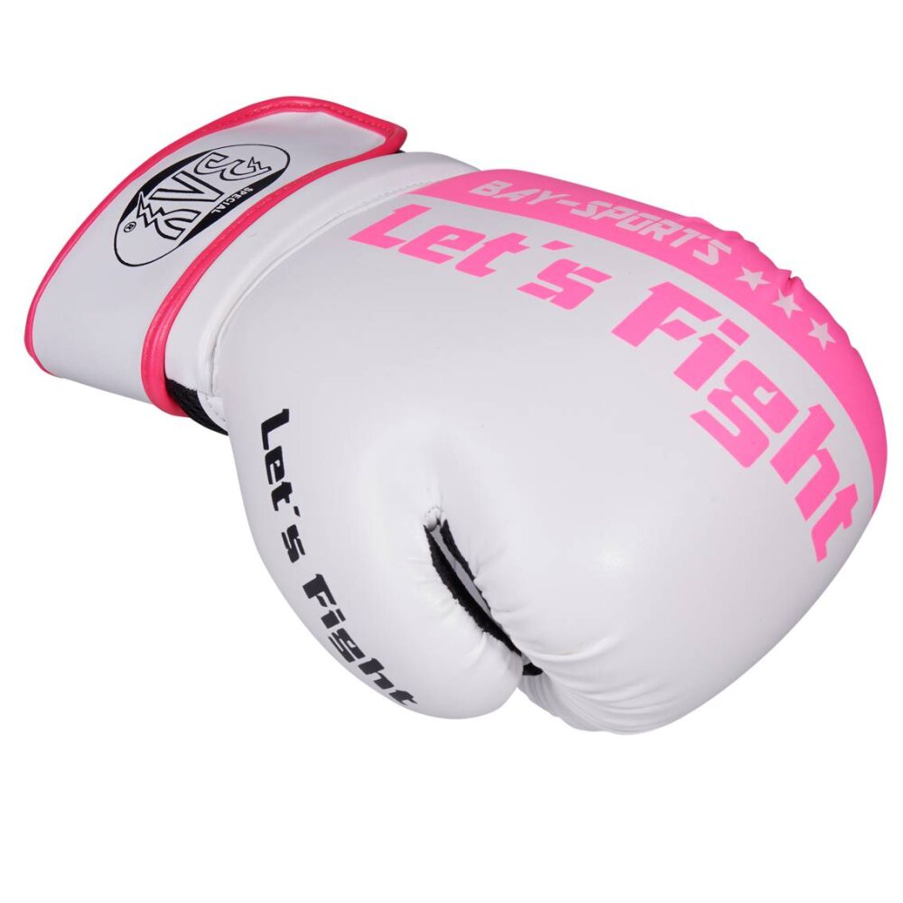 Lets Fight Boxhandschuhe Fresh Mesh weiß/pink 10 Unzen