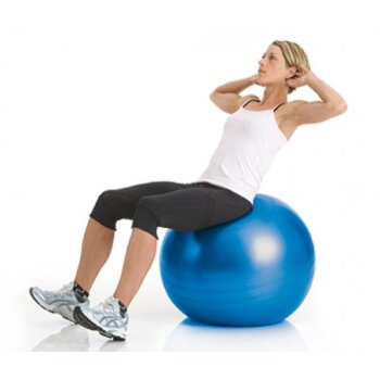 Deuser Gymnastikball Blue Ball M, L, XL, 121000 M: ø 46 cm - 55 cm / Körpergröße: 156- 165 cm