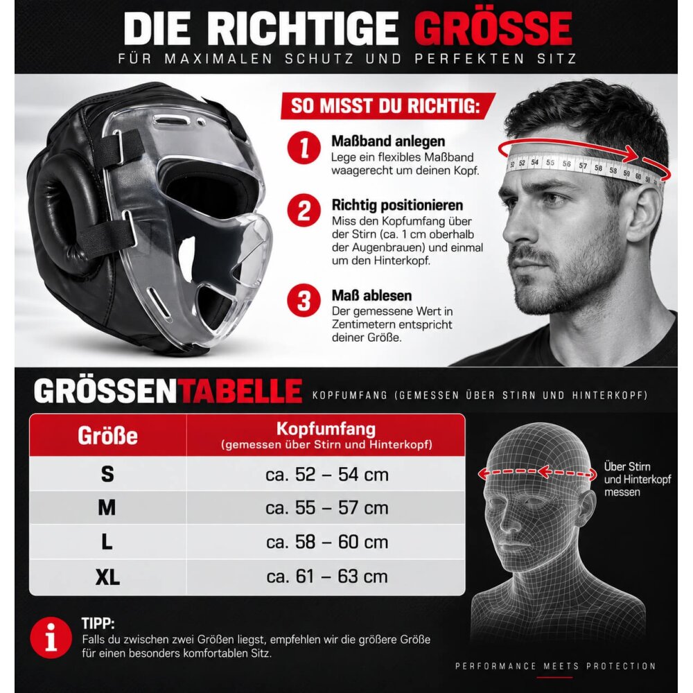 BAY Kopfschutz mit Maske Visier Plexiglas Krav Maga Kampfsport SV Kopfschützer