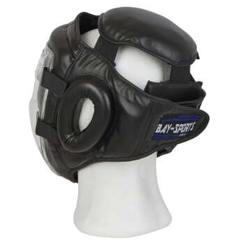 BAY Kopfschutz mit Maske Visier Plexiglas Krav Maga Kampfsport SV Kopfschützer  S