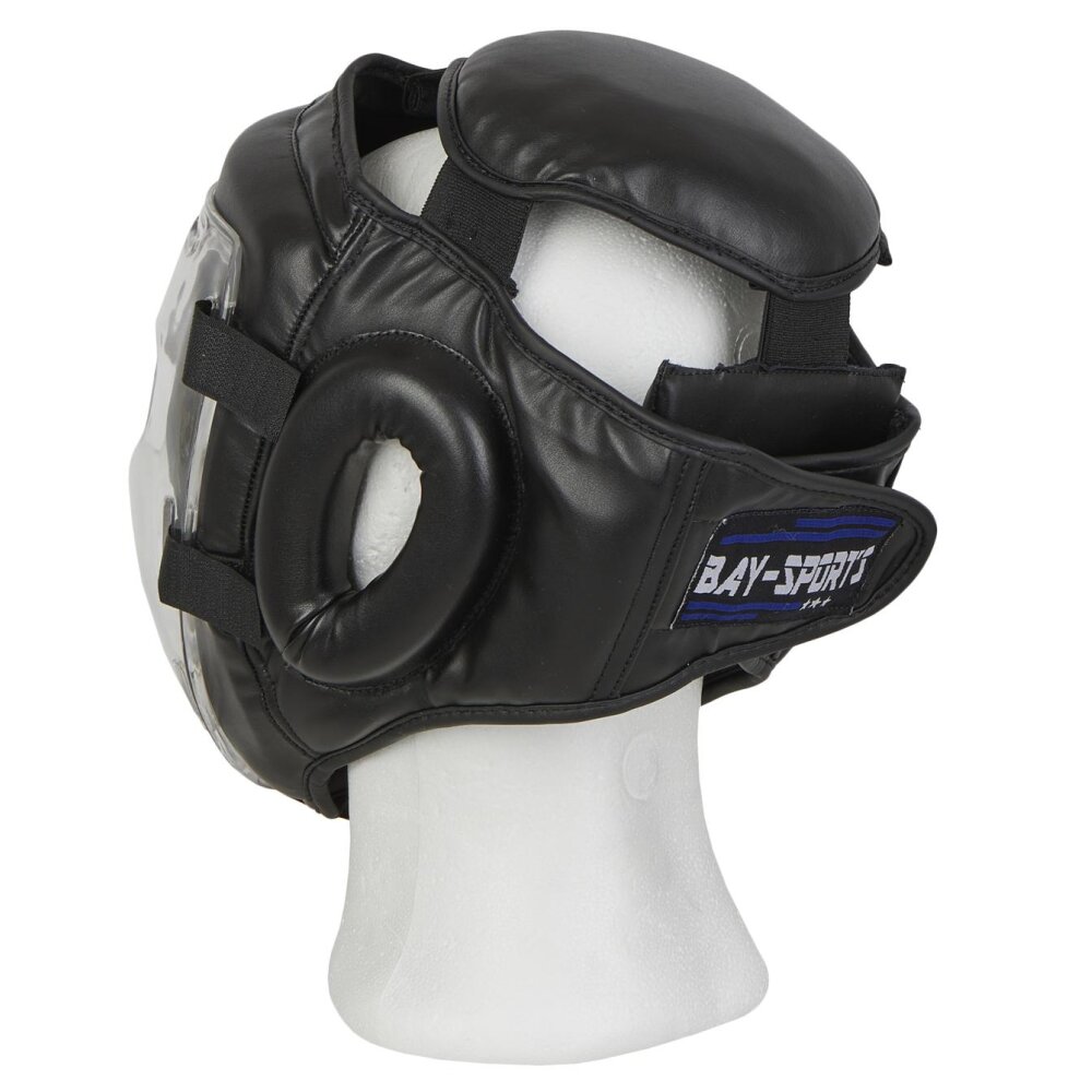 BAY Kopfschutz mit Maske Visier Plexiglas Krav Maga Kampfsport SV Kopfschützer  S