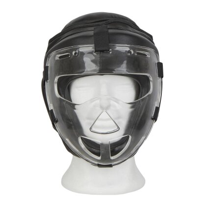 BAY Kopfschutz mit Maske Visier Plexiglas Krav Maga Kampfsport SV Kopfschützer  L