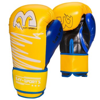 Yellow Limited Edition Boxhandschuhe neon  blau/gelb