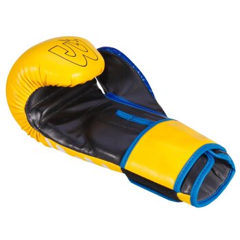Yellow Limited Edition Boxhandschuhe neon  blau/gelb