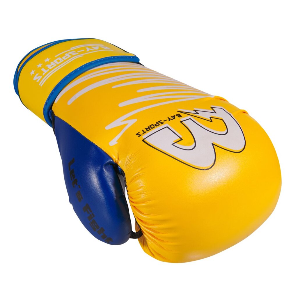 Yellow Limited Edition Boxhandschuhe neon  blau/gelb