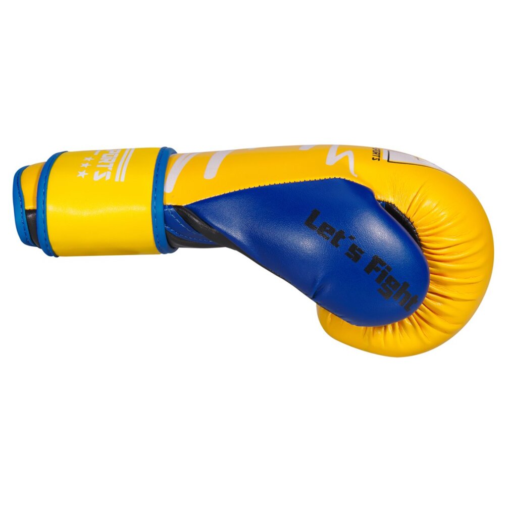 Yellow Limited Edition Boxhandschuhe neon  blau/gelb