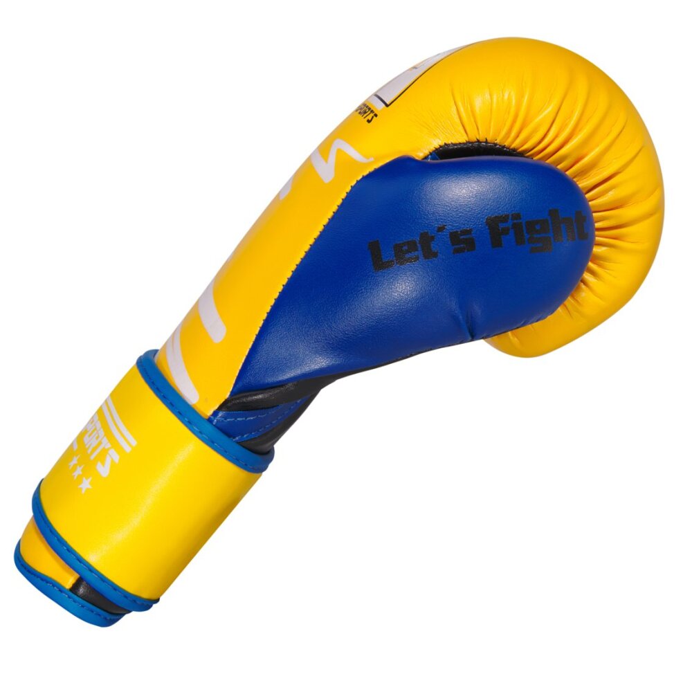 Yellow Limited Edition Boxhandschuhe neon  blau/gelb