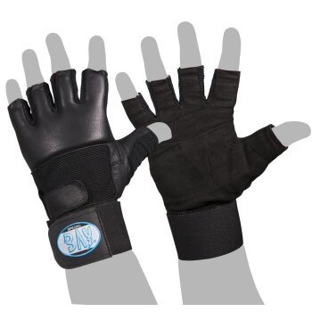 Cuddly MMA Krav Maga Handschutz Leder schwarz S