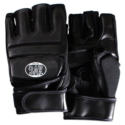 Fit Einsteiger MMA Krav Maga Wing Tsun Handschutz schwarz/schwarz XXS