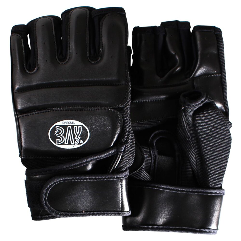 Fit Einsteiger MMA Krav Maga Wing Tsun Handschutz schwarz/schwarz XXS