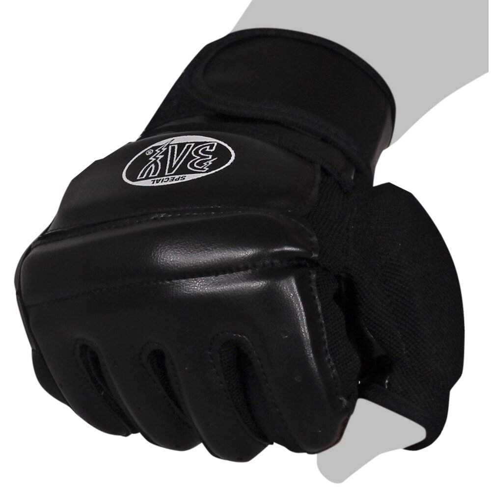 Fit Einsteiger MMA Krav Maga Wing Tsun Handschutz schwarz/schwarz XXS