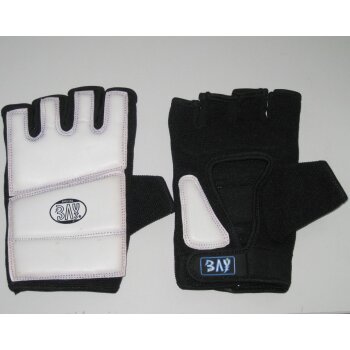 B-Ware Touch Krav Maga Wing Tsun TKD Handschutz weiß XXL