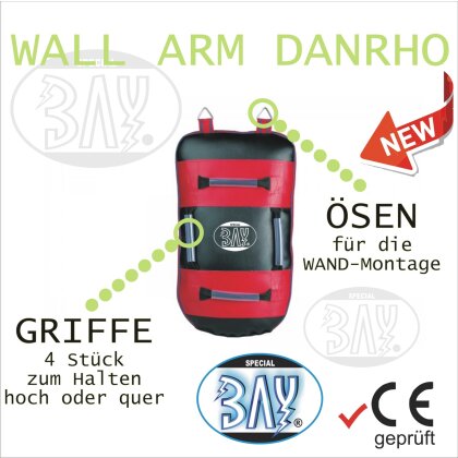 BLACK Wall Arm Body 3 in 1 Schlagpolster Wand Montage 65 cm