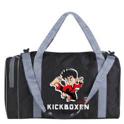 Sporttasche für Kinder Kickboxen schwarz/grau 50 cm