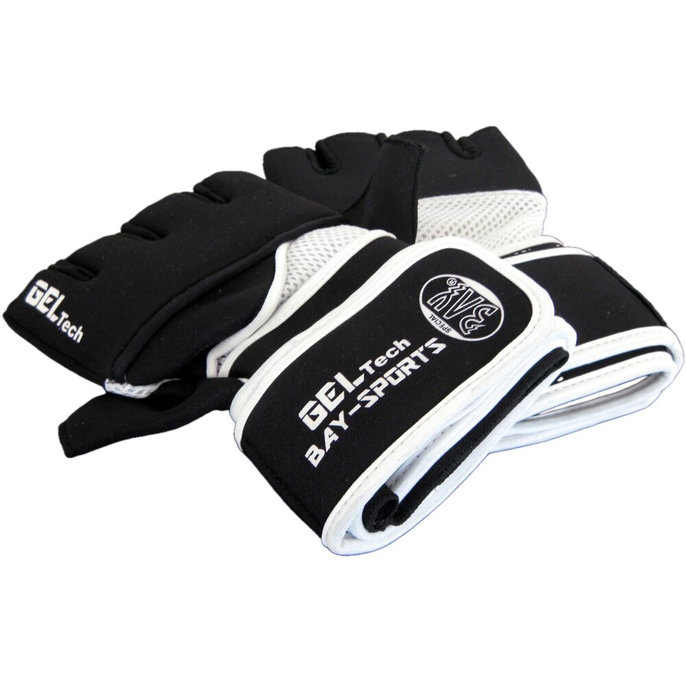 Winsome Mesh Neopren Handschuhe MMA Krav Maga schwarz weiß M