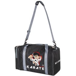 Sporttasche f&uuml;r Kinder Karate Kampfsport Kids klein schwarz/grau 50 cm