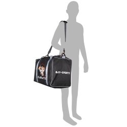 Sporttasche f&uuml;r Kinder Karate Kampfsport Kids klein schwarz/grau 50 cm