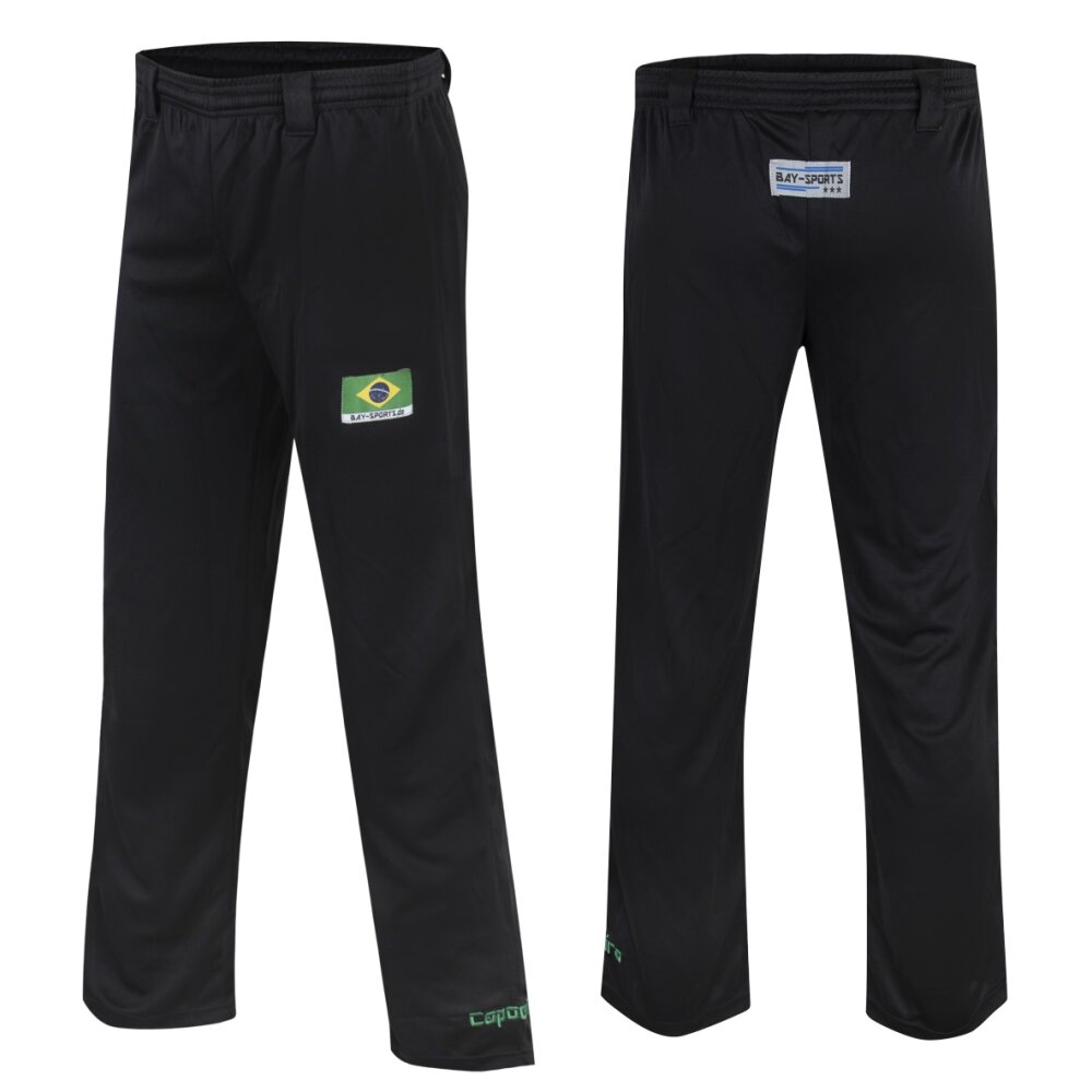 Capoeira Hose AXE  schwarz uni  6XS - XXL Kinder Erwachsene