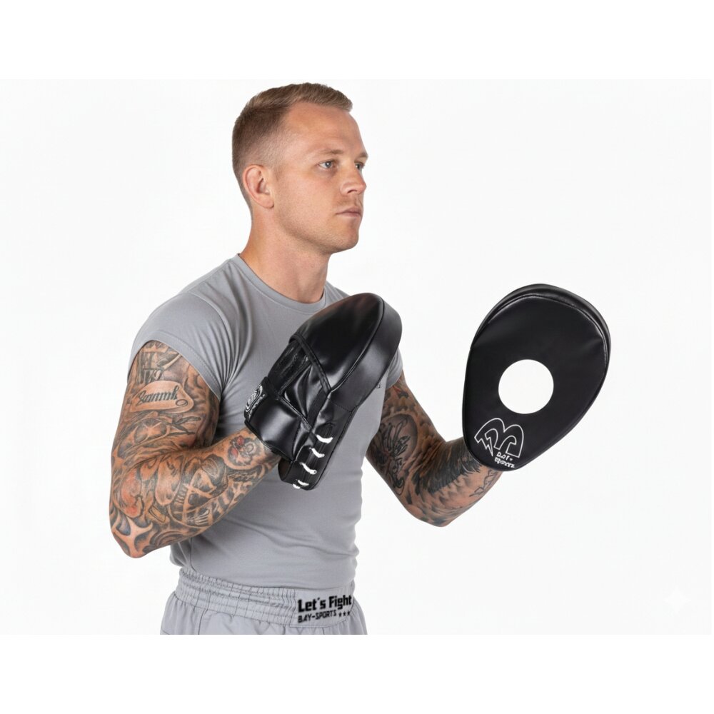 Curved Medium Ergo Handpratzen krumm schwarz Paar - weich