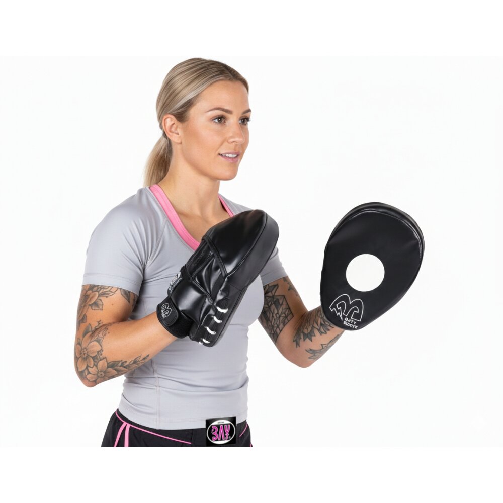 Curved Medium Ergo Handpratzen krumm schwarz Paar - weich