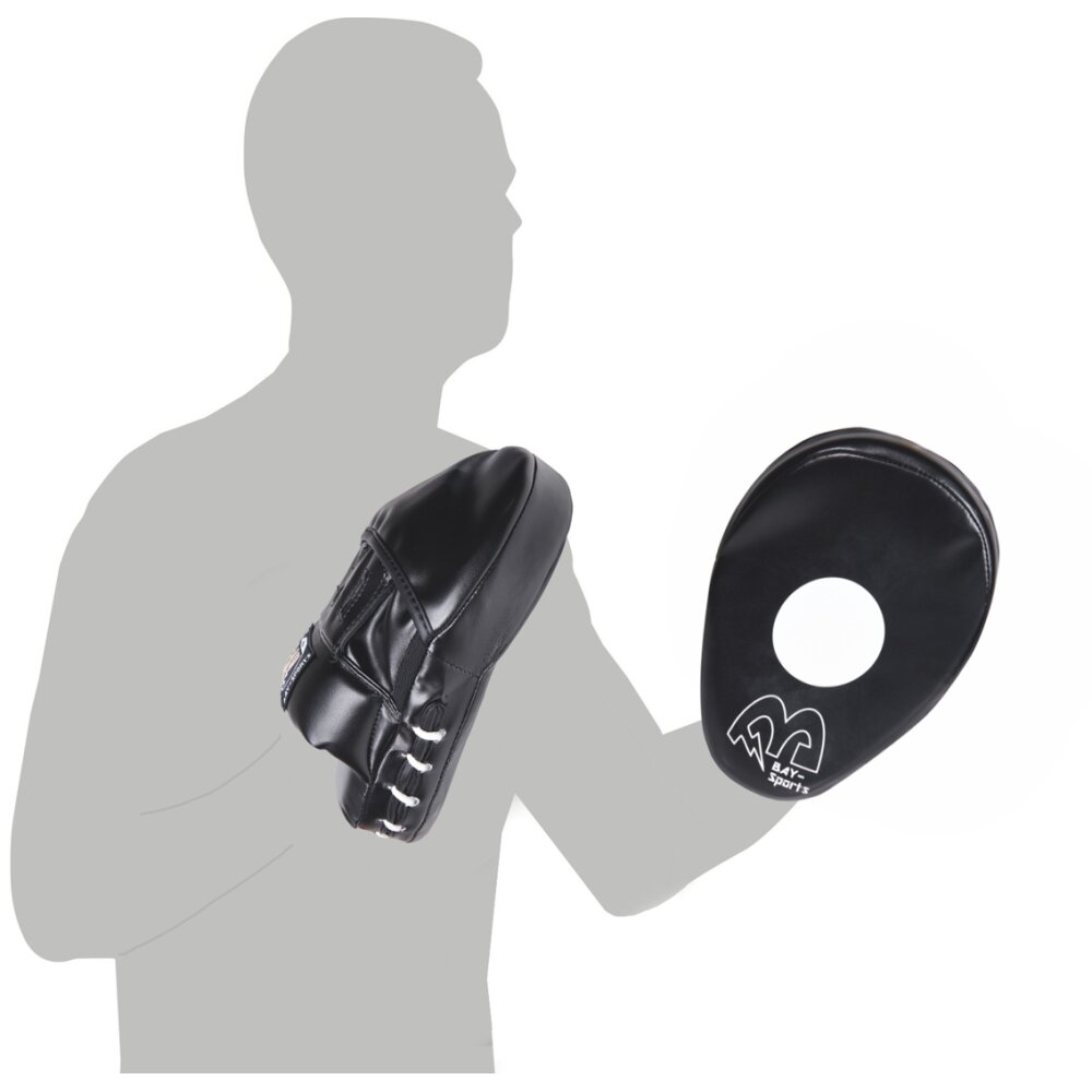 Curved Medium Ergo Handpratzen krumm schwarz Paar - weich