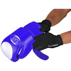 Hygiene Handschuhe f&uuml;r Handpratzen und Boxhandschuhe schwarz (Mehrweg)