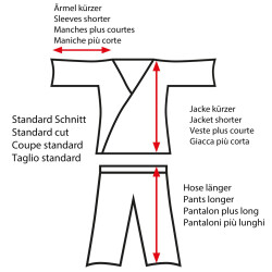 Club Line Junior Judoanzug mit Schulterstreifen 90 cm
