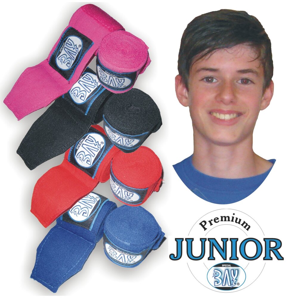 BAY-Sports Boxbandagen 1,5 - 5,0 m elastisch Box-Bandagen Tapes Boxen Handbandagen
