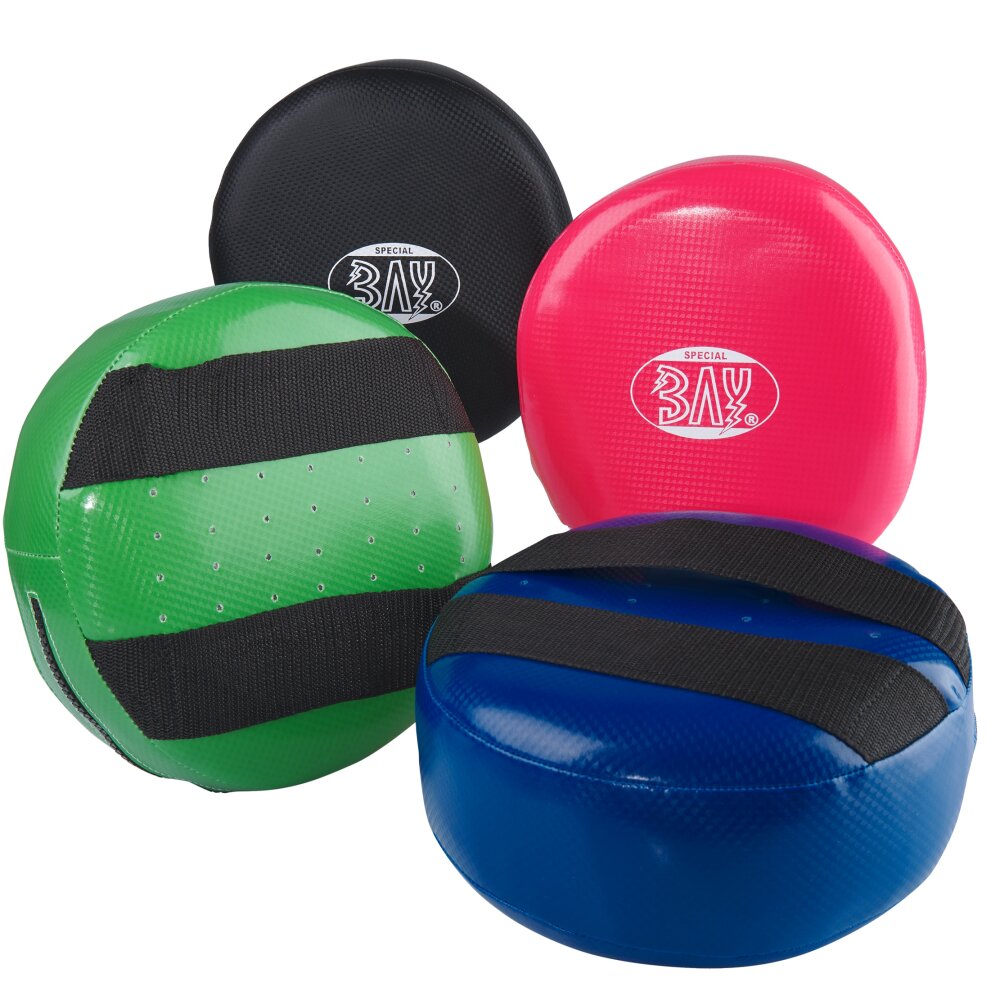 BAY-Sports Krav Maga Softi SV Schlagpolster runde Pratzen Self Defence Schlagkissen
