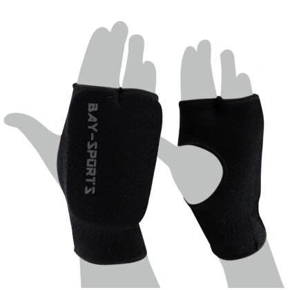 Training Light Karate Ju-Jutsu Handschuhe Baumwolle Elastik S/M schwarz