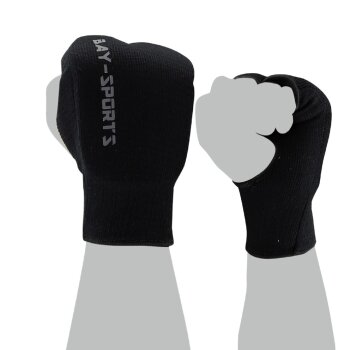 Training Light Karate Ju-Jutsu Handschuhe Baumwolle Elastik S/M schwarz
