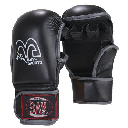 Mat Fighter Karate Ju-Jutsu Handschuhe Handschützer schwarz grau XXS - XL