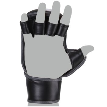 Mat Fighter Karate Ju-Jutsu Handschuhe schwarz grau XXS